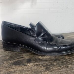 Franco Sarto Black Leather Loafers size 9.5
